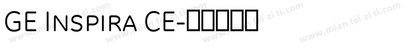 GE Inspira CE字体转换